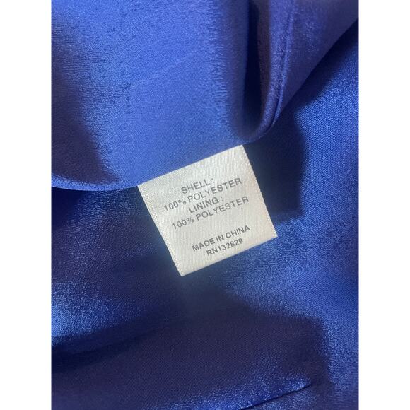 LOVERS + FRIENDS Elsa Mini Dress Wrap Slip Cobalt Blue Small S COCKTAIL PARTY - Picture 5 of 5